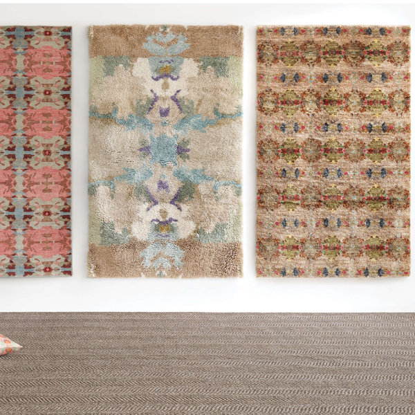 Dash and Albert Rugs Hickory HandKnotted Ikat Area Rug in Brown by